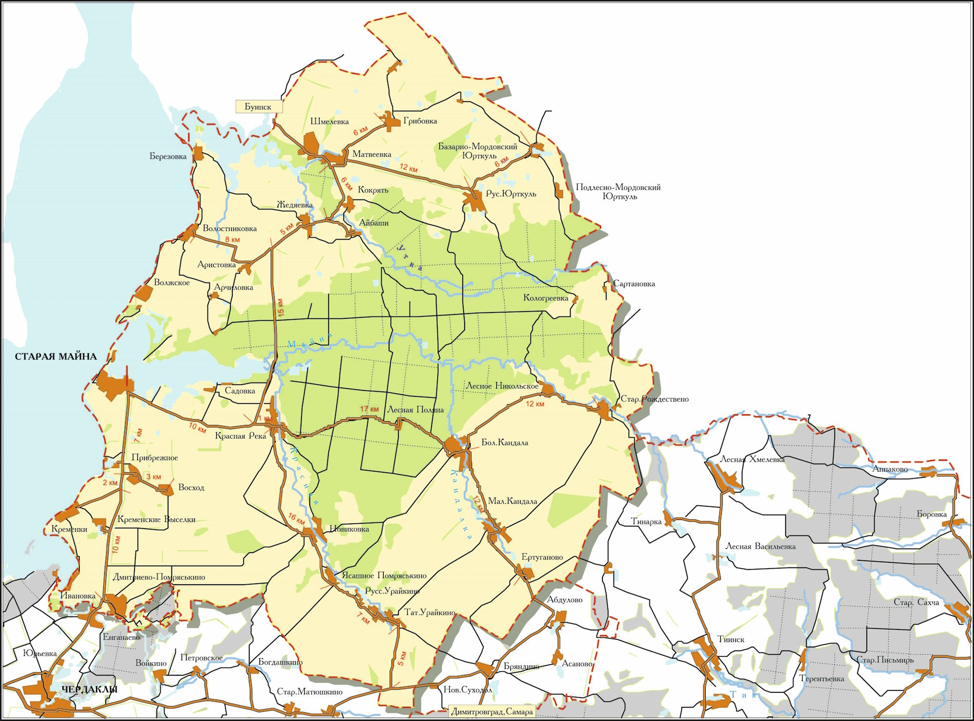 Старомайнский район